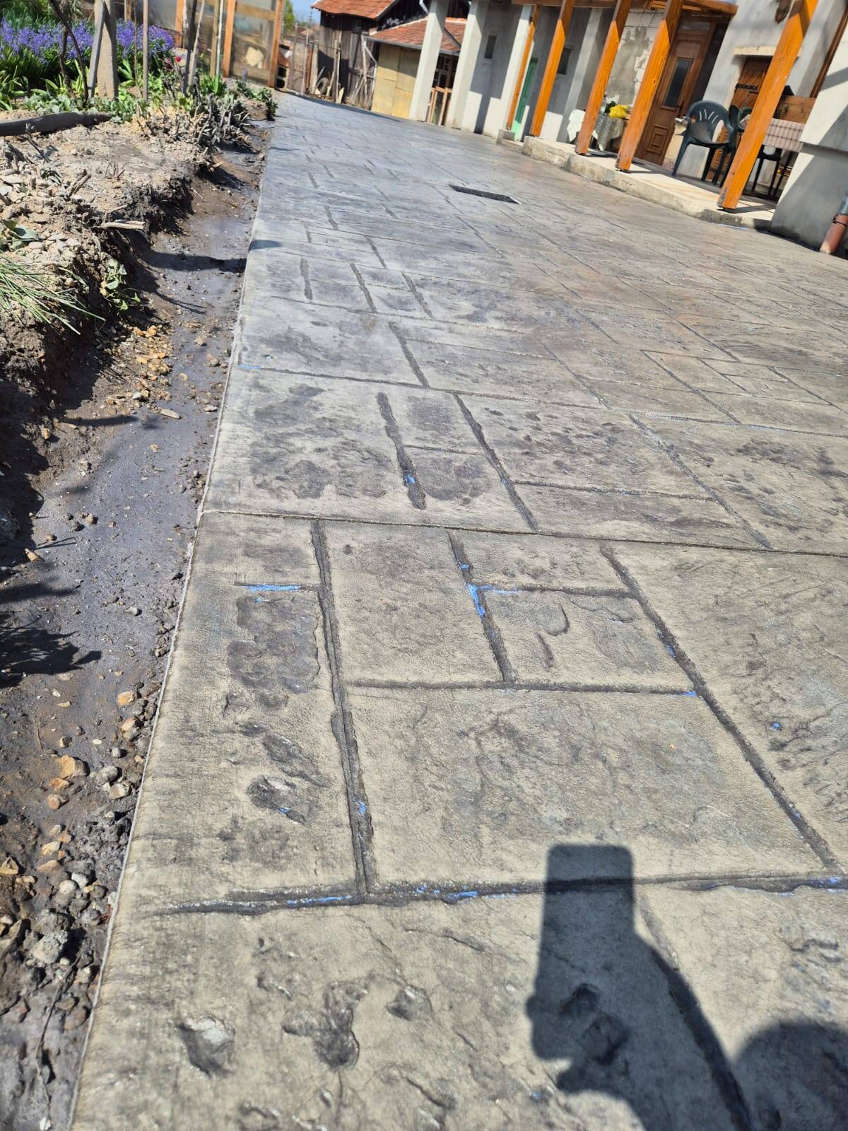 Lucrare beton amprentat