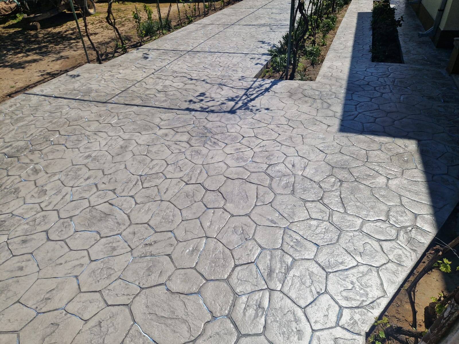 Lucrare beton amprentat