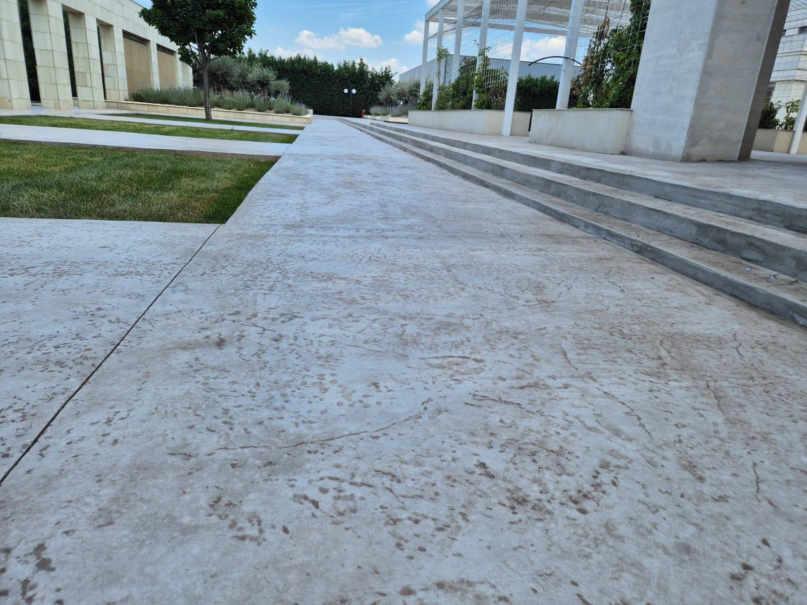 Lucrare beton amprentat