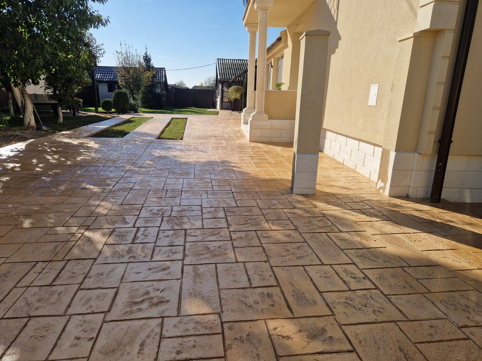Lucrare beton amprentat