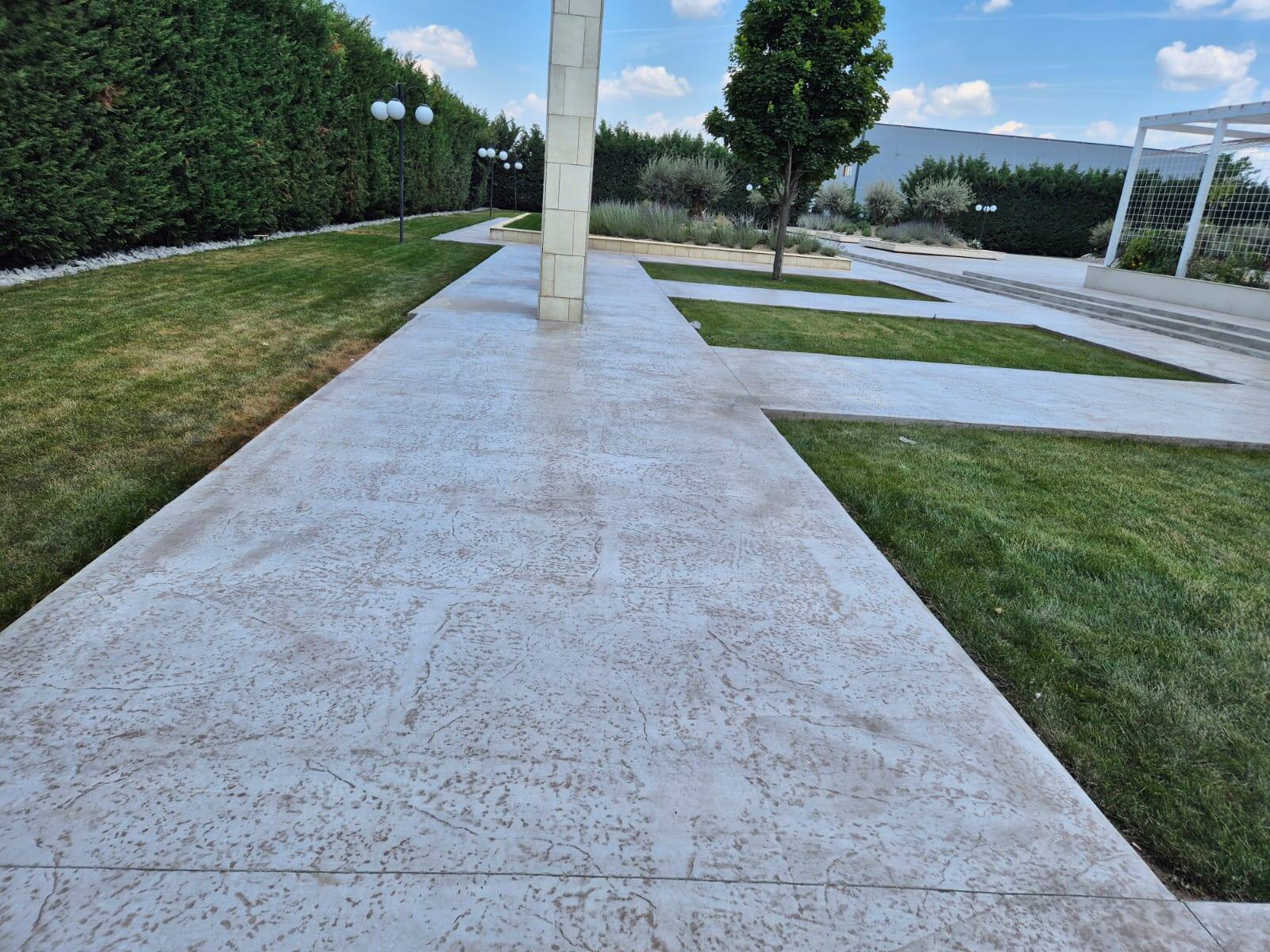 Lucrare beton amprentat
